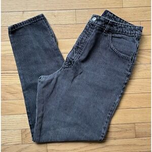 GAP Vintage 90's Women's Hi Rise Black Faded Jeans Zip Ankles 27x28